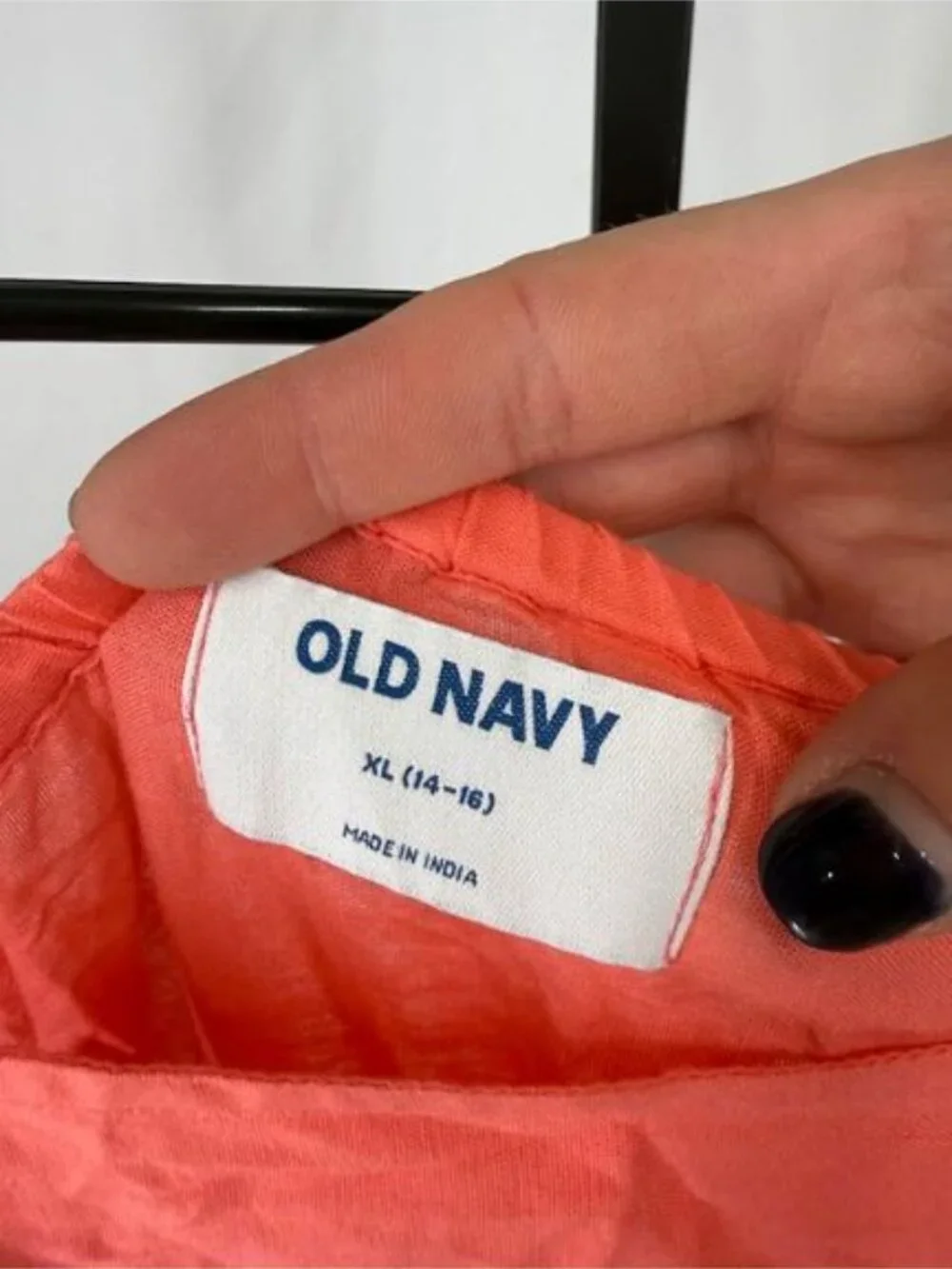 Old Navy Girls Coral Eyelet Lace Tiered Midi Dress